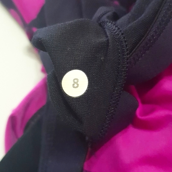 Lululemon Magenta Black Floral Tank top - Picture 7 of 8